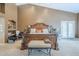 Well lit main bedroom with ensuite, decorative nooks and sitting area at 9576 W Blue Sky Dr, Peoria, AZ 85383