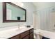 Bathroom features a vanity with sink, toilet, and shower over tub at 1022 N Kirby St, Gilbert, AZ 85234