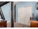 Bedroom featuring a loft bed, closet, neutral colors, desk and ample natural light at 1022 N Kirby St, Gilbert, AZ 85234