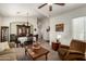 Inviting living and dining area featuring neutral walls and plush carpeting at 1022 N Kirby St, Gilbert, AZ 85234