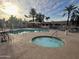 Inviting community pool with covered seating and lounge chairs at 11144 N 109Th Way, Scottsdale, AZ 85259