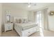 Bedroom featuring a queen bed, neutral decor, and sliding door to the outside at 1349 N Lakeshore Dr, Chandler, AZ 85226