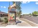 Outdoor sign shows local map of the P83 entertainment district, with shopping nearby at 16010 N 74Th Ln, Peoria, AZ 85382