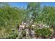 Scenic balcony view showcasing lush greenery and desert landscaping under a clear blue sky at 20802 N Grayhawk Dr # 1123, Scottsdale, AZ 85255