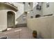 Private courtyard with a neutral palette and ample sunlight at 20802 N Grayhawk Dr # 1123, Scottsdale, AZ 85255
