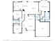 Detailed floor plan showcasing the layout of the house, including bedrooms, bathrooms, living spaces, and kitchen at 26271 N 46Th St, Phoenix, AZ 85050