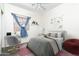Cozy bedroom with desk, vanity, window, and decorative accents at 2641 E Brooks St, Gilbert, AZ 85296