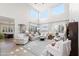 Bright, open living room boasts high ceilings and an abundance of natural light at 28408 N 52Nd Way, Cave Creek, AZ 85331