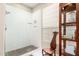 Contemporary shower with white subway tile, river rock floor, and a built-in niche at 3105 E Amber Ridge Way, Phoenix, AZ 85048