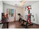 Bedroom featuring workout equipment and a flat screen TV at 5543 W Kowalsky Ln, Laveen, AZ 85339