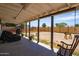 Spacious covered back patio overlooking large backyard, perfect for outdoor enjoyment and gatherings at 6501 W Columbus Ave, Phoenix, AZ 85033