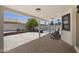 Covered patio with a seating area and a beautiful backyard at 843 E Vera Ln, Tempe, AZ 85284