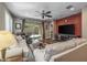 Spacious living area leads to backyard patio for relaxed indoor/outdoor living at 10539 E Corbin Ave, Mesa, AZ 85212