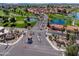 Aerial view of guard house at the entrance of Sun City with golf course at 1642 E Palm Beach Dr, Chandler, AZ 85249
