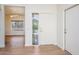 Beautiful entryway featuring door, bright lighting and wood floors at 1642 E Palm Beach Dr, Chandler, AZ 85249