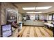 Sunbird Golf Resort Veterans Memorial hallway with community information and HOA announcements at 1642 E Palm Beach Dr, Chandler, AZ 85249