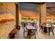 Outdoor patio area with brick columns overlooking golf course in Sunrise Community at 1642 E Palm Beach Dr, Chandler, AZ 85249