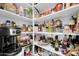 Organized pantry stocked with a variety of goods and appliances at 16593 W Alameda Rd, Surprise, AZ 85387
