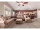 Open concept living room and kitchen offers lots of room to spread out in at 25845 N 44Th Ave, Phoenix, AZ 85083
