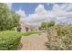 Spacious backyard with desert landscaping, artificial turf and a variety of green plants at 25946 W Cat Balue Dr, Buckeye, AZ 85396