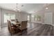 Charming dining room with a wooden table and chairs, perfect for entertaining at 3580 E Kesler Ln, Gilbert, AZ 85295