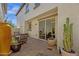 Spacious outdoor patio with desert landscaping and easy access to indoor living at 3828 S Verbena Ave, Gilbert, AZ 85297