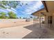 Backyard featuring an open patio space and perimeter fencing offering privacy at 4106 W Mission Ln, Phoenix, AZ 85051