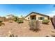 Desert landscaped backyard featuring a rock garden at 4617 W Alicia Dr, Laveen, AZ 85339