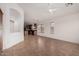 Open-concept living area featuring tile floors, recessed lighting, and a ceiling fan at 4617 W Alicia Dr, Laveen, AZ 85339