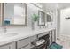 Stylish bathroom featuring double sinks, vanity, with modern fixtures at 5015 E Cheyenne Dr # 31, Phoenix, AZ 85044