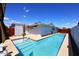 Beautiful backyard pool has stairs for access, perfect for summer fun at 5634 N 39Th Ave, Phoenix, AZ 85019