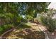 Backyard features lush vegetation, rock borders, and a serene environment creating a private and inviting outdoor space at 621 W Desert Ave, Gilbert, AZ 85233