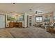 Versatile room can be used for an office or living room with a comfortable seating area at 6602 E Heather Dr, Mesa, AZ 85215