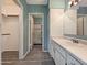 Clean bathroom with a vanity, spacious cabinets, and shower/tub combo at 750 E Northern Ave # 2088, Phoenix, AZ 85020