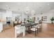 Bright and open living space connecting the kitchen, dining area, and living room, perfect for entertaining at 8501 E Appaloosa Trl, Scottsdale, AZ 85258