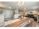 Open concept living space showcasing kitchen and dining area and living room at 10177 E La Palma Ave, Gold Canyon, AZ 85118
