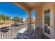 Cozy balcony with a view of the community and well-maintained landscaping at 14575 W Mountain View Blvd # 11220, Surprise, AZ 85374