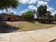 Well-maintained front yard with mature trees and landscaping at 18775 E Seagull Dr, Queen Creek, AZ 85142