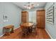 Breakfast nook featuring hardwood floors, storage cabinets and natural lighting at 20506 N 271St Ave, Buckeye, AZ 85396