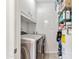 Functional laundry room with ample cabinet space and a modern washer and dryer set at 3243 E Sheridan St, Phoenix, AZ 85008