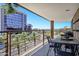 Spacious balcony with outdoor seating and city views at 7137 E Rancho Vista Dr # 6011, Scottsdale, AZ 85251