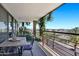 Inviting balcony with dining set and lush greenery at 7137 E Rancho Vista Dr # 6011, Scottsdale, AZ 85251