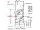 Site plan of the property showing lot dimensions and building footprint including patio and driveway at 7837 E Raleigh Ave, Mesa, AZ 85212