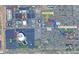 Aerial view highlighting the property's proximity to schools, retail, and entertainment venues at 8981 W Tuckey Ln, Glendale, AZ 85305
