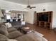 Spacious living room featuring an open floor plan and comfortable furniture at 8981 W Tuckey Ln, Glendale, AZ 85305