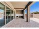 Covered outdoor patio with barbeque station at 10134 E Talon Ave, Mesa, AZ 85212