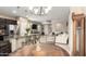 A view of the open floor plan, from the dining area, showing the kitchen and living room at 1202 E Binner Dr, Chandler, AZ 85225