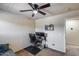 Cozy bedroom with a ceiling fan, creating a peaceful retreat at 1265 S Aaron -- # 277, Mesa, AZ 85209