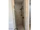 Walk in shower with glass door and bronze shower fixtures at 1414 W Coral Reef Dr, Gilbert, AZ 85233