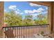 Cozy patio offering a relaxing outdoor space with chairs and views of the tree-lined community at 14907 N 177Th Ave, Surprise, AZ 85388